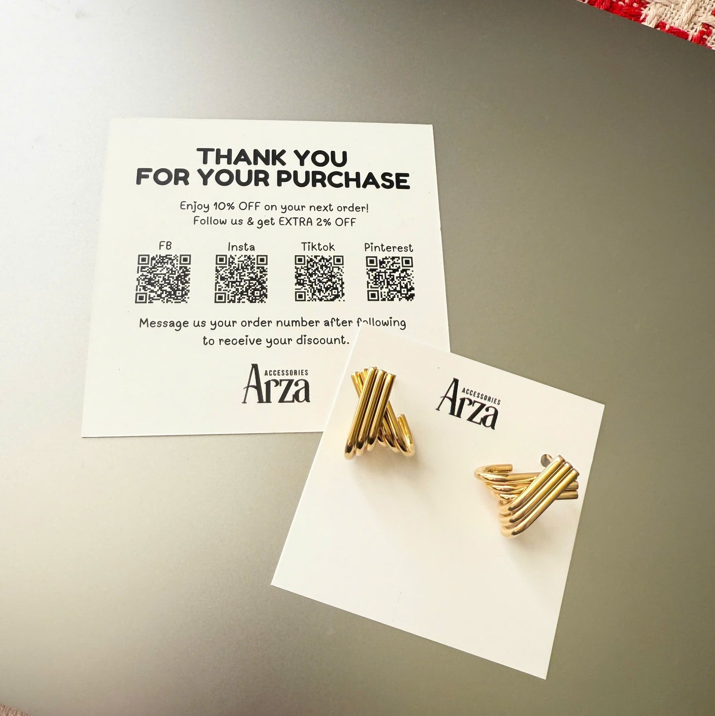 Gold Trendy Earrings for Women for Everyday Wear and Party Lightweight Minimal Design Arza Accessories