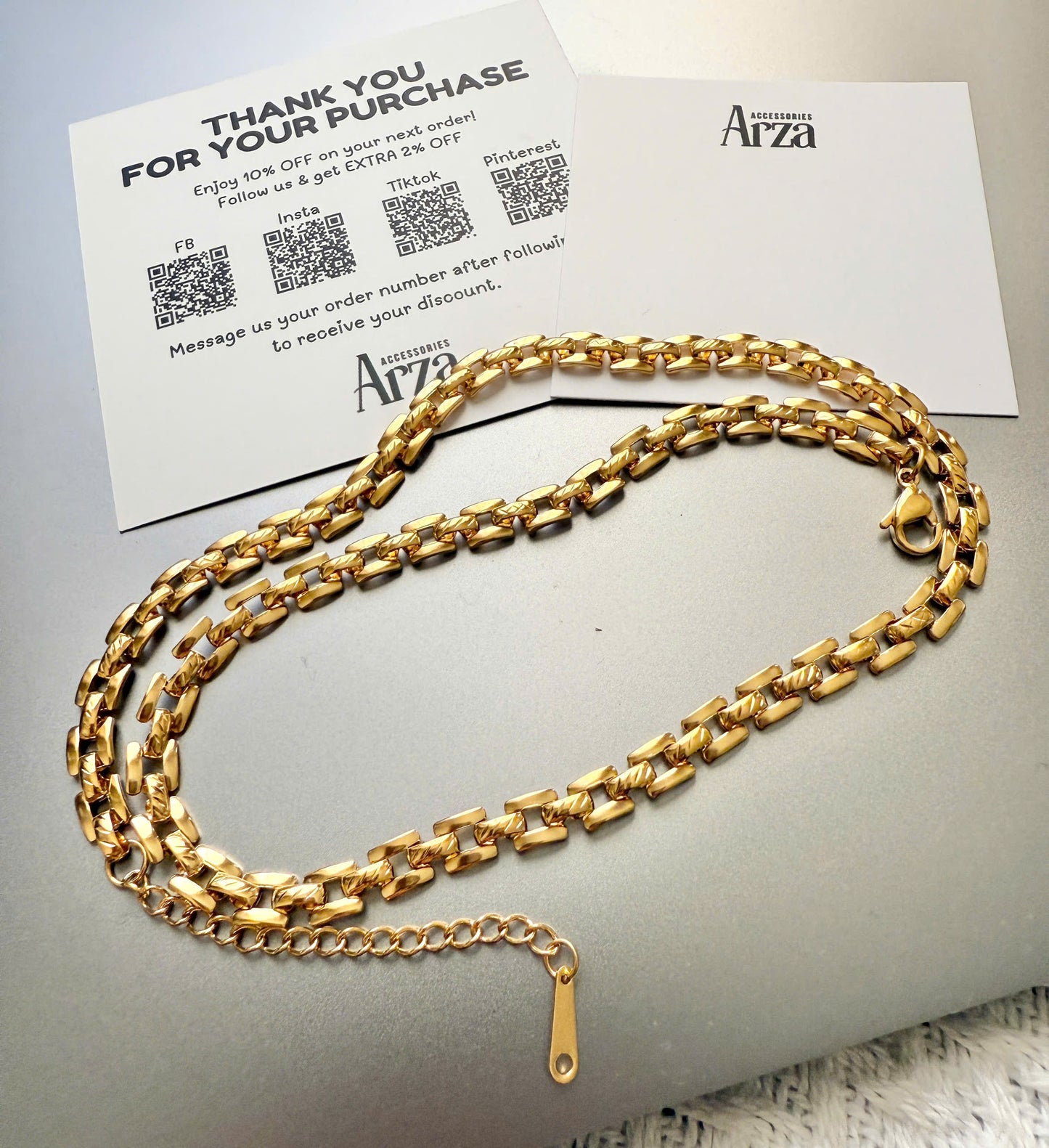 Minimalist Necklaces & Bracelet for Women | Gold Thin Lightweight Chain | Everyday & Party Wear | Arza Accessories