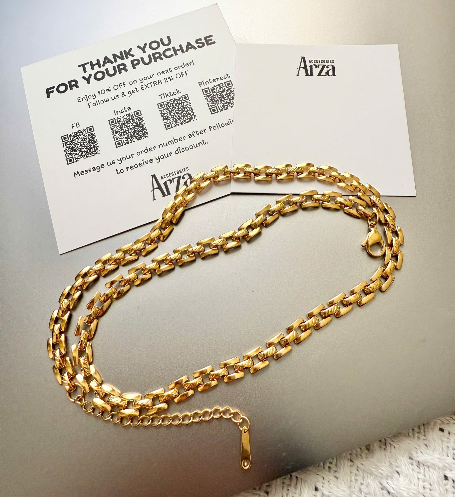 Minimalist Necklaces & Bracelet for Women | Gold Thin Lightweight Chain | Everyday & Party Wear | Arza Accessories