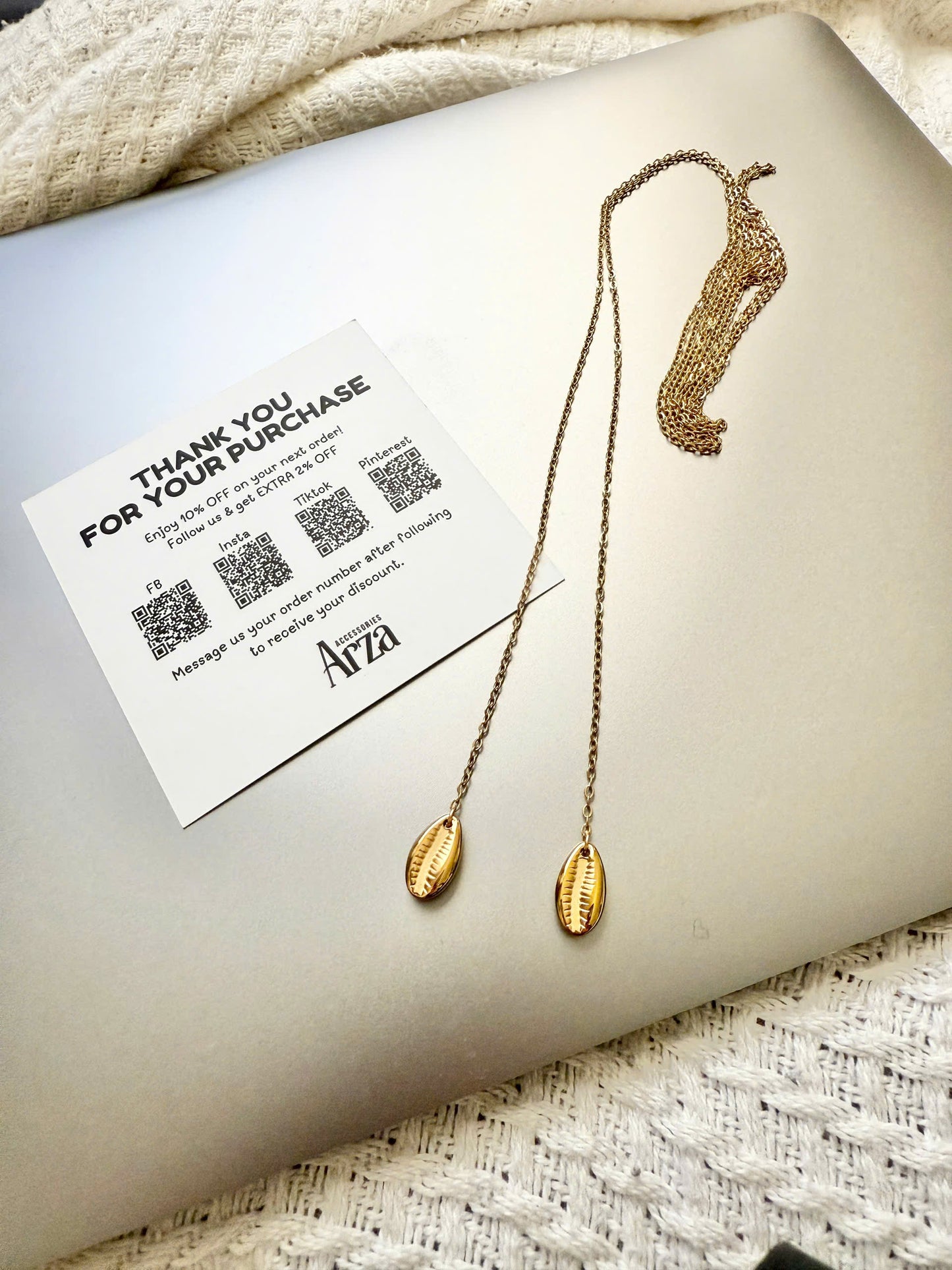 Trendy Necklaces for Women | Gold Thin Simple Chain Adjustable Size | Everyday & Party Wear | Arza Accessories