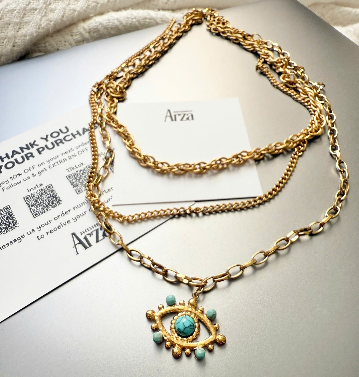 Bohemian Necklaces for Women | Gold Bold Adjustable Size | Everyday & Gift Wear | Arza Accessories