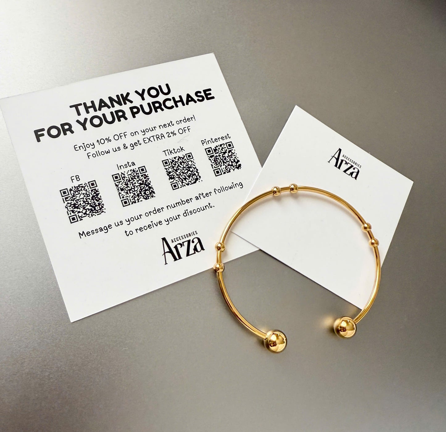 Minimalist Gold Bracelets for Women – Adjustable Size for Layering | Arza Accessories