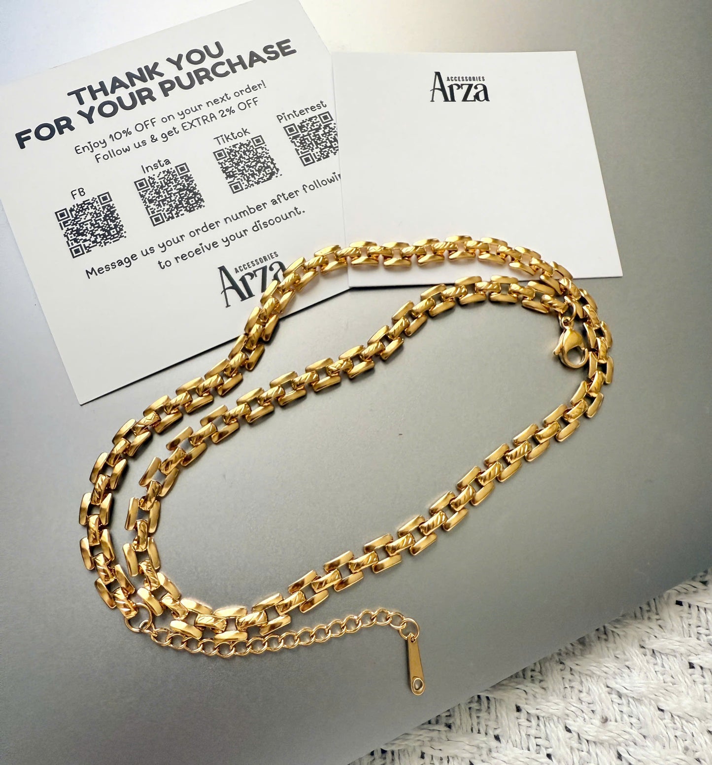 Minimalist Necklaces & Bracelet for Women | Gold Thin Lightweight Chain | Everyday & Party Wear | Arza Accessories