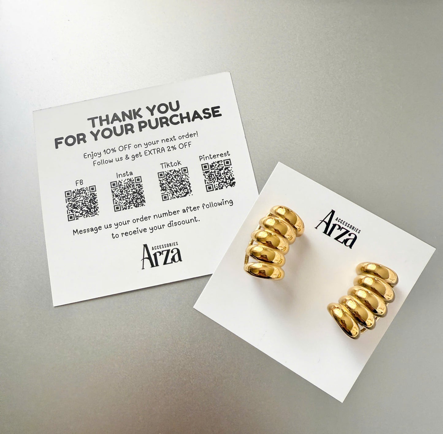 Gold Tone Geometric Stud Earrings for Women - Modern Stainless Steel Statement Jewelry, Lightweight 12.76g Hypoallergenic Everyday Bold Look | Arza Accessories