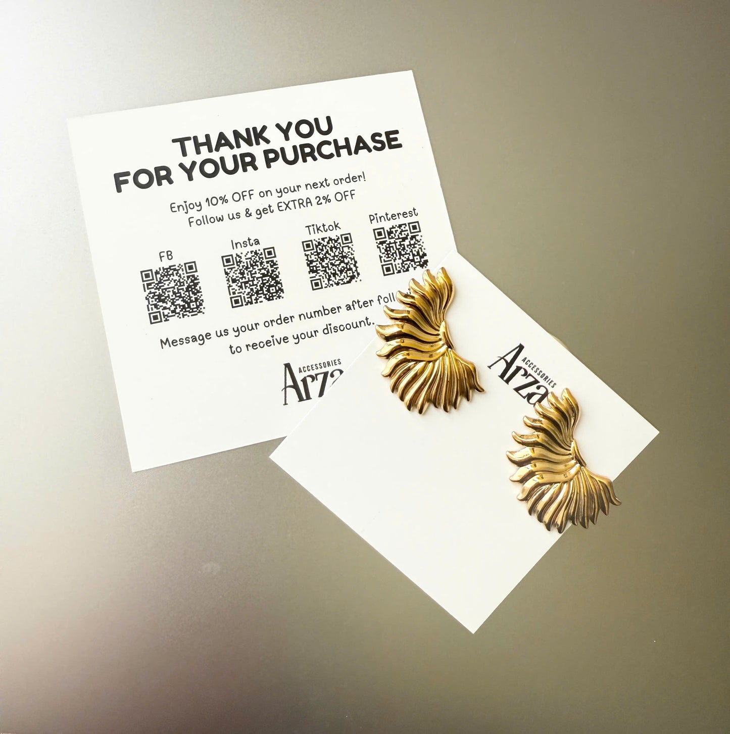 Gold Stud Earrings | Half-Sun Design | Women's Casual Outfit, Gift & Party Occasion | Arza Accessories