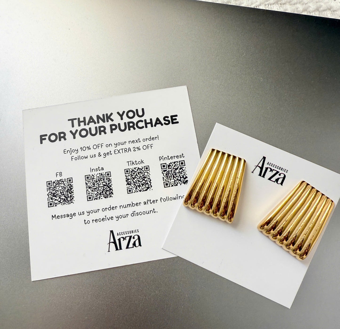 Gold & Silver Tone Trendy Party Earrings for Women - Two-Tone Stainless Steel Statement Jewelry, Lightweight 13.63g Hypoallergenic Glamorous Evening Wear _ Arza Accessories