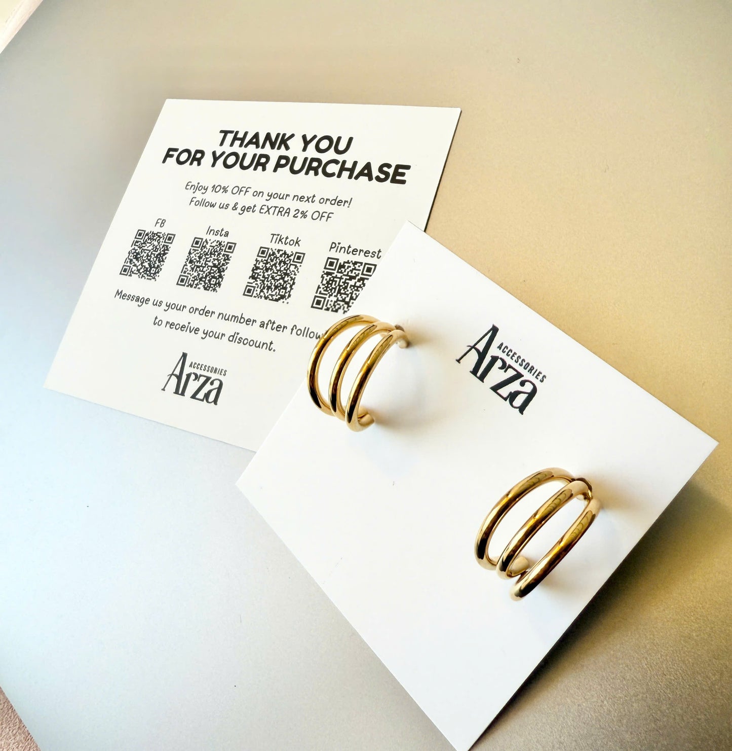 Hypoallergenic Gold Lightweight Earrings for Women | Simple Everyday Wear & Party Jewelry | Arza Accessories
