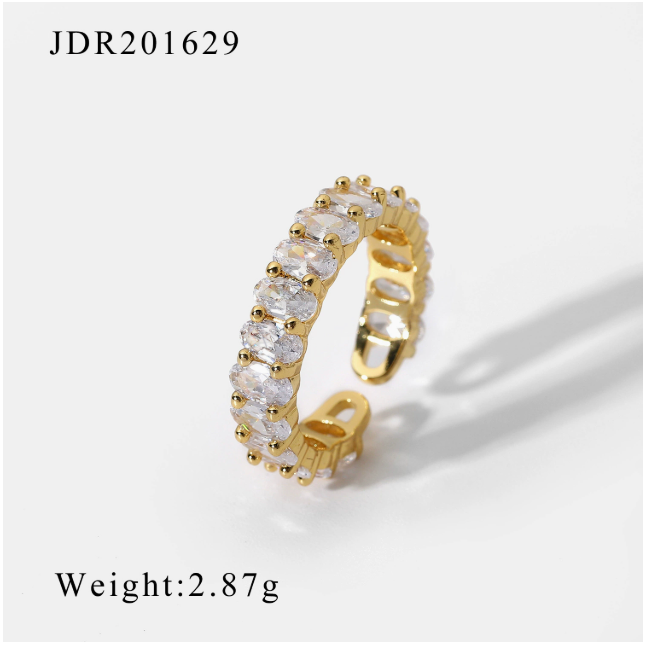 Gold plated stackable rings for women – minimalist everyday jewelry – Arza Accessories AU 19