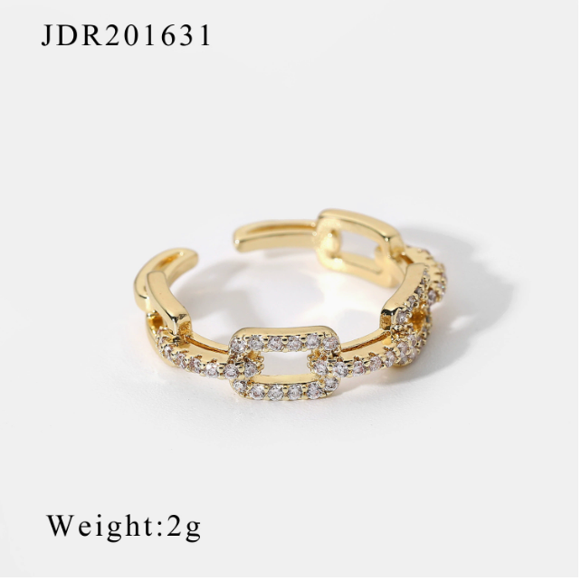 Gold plated stackable rings for women – minimalist everyday jewelry – Arza Accessories AU 12