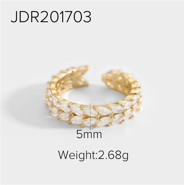 Gold plated stackable rings for women – minimalist everyday jewelry – Arza Accessories AU 17