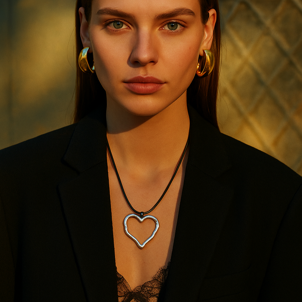 Gold choker necklace with 3.95cm minimalist pendant showing adjustable 149cm length and 12.49g design 19