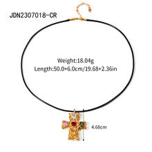 Gold choker necklace with 3.95cm minimalist pendant showing adjustable 149cm length and 12.49g design 1 4
