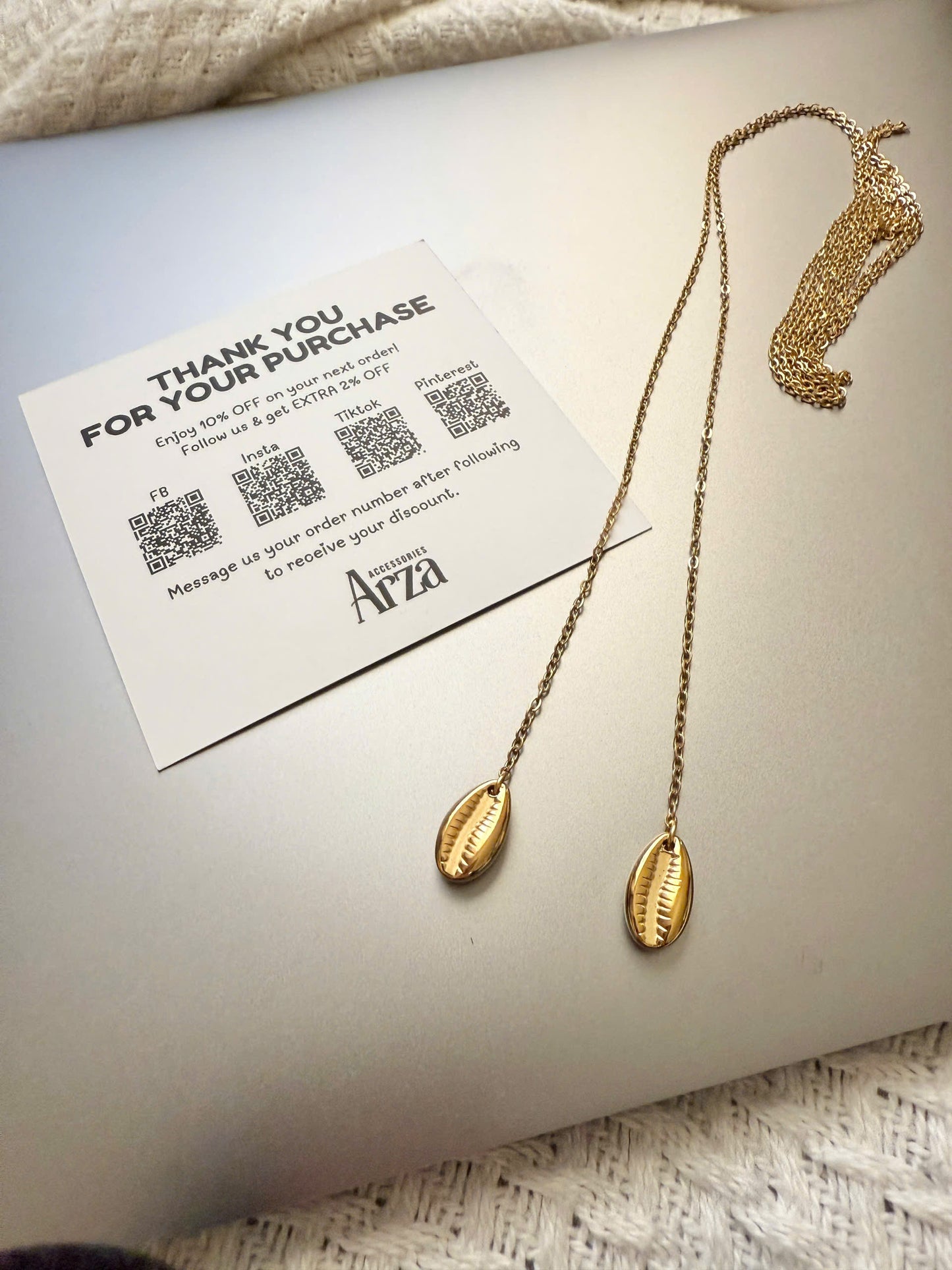 Trendy Necklaces for Women | Gold Thin Simple Chain Adjustable Size | Everyday & Party Wear | Arza Accessories