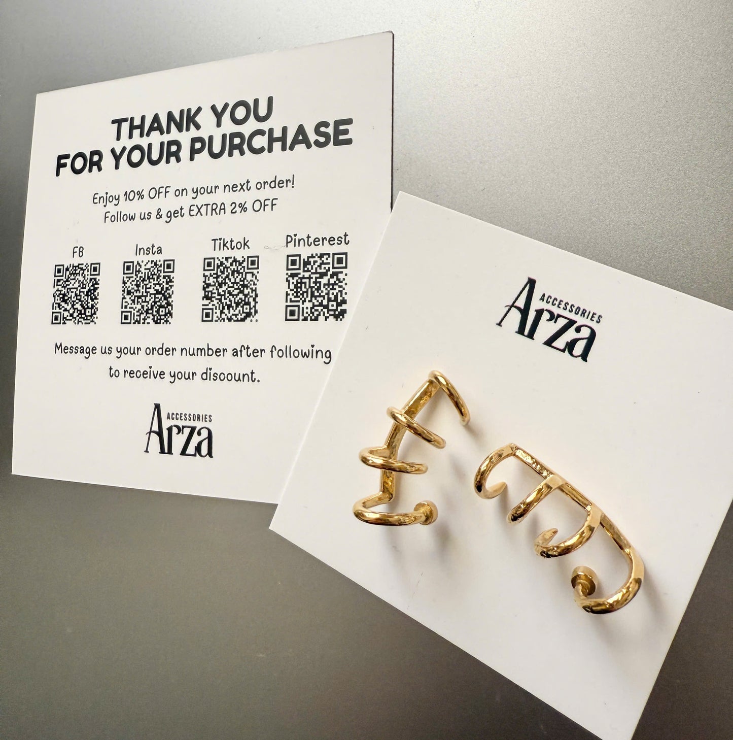 Gold-tone minimalist drop earrings for women – 2.26cm lightweight stainless steel, hypoallergenic & waterproof | Arza Accessories 45