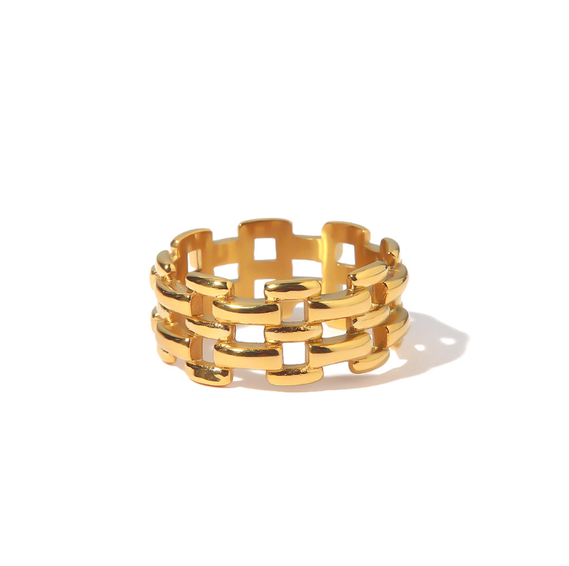 Golden Budget-Friendly Statement Rings - Mini Sleek & Lightweight for Parties | Arza Accessories