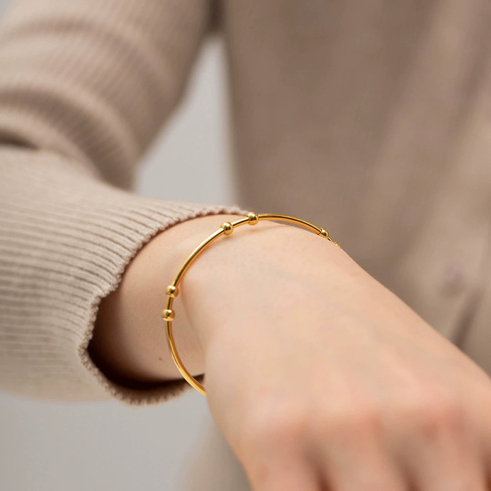 Minimalist Gold Bracelets for Women – Adjustable Size for Layering | Arza Accessories