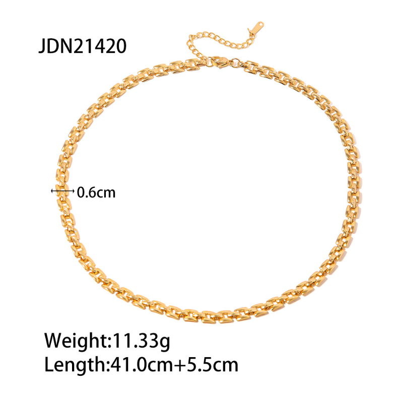 Minimalist gold necklace and bracelet set for women, thin lightweight chain jewelry 7