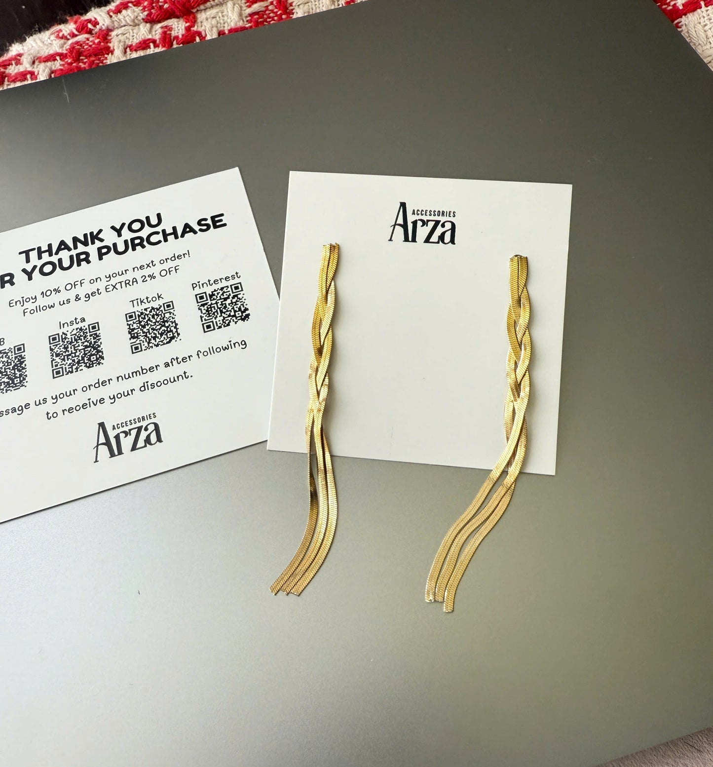 Gold Tone Delicate Threader Earrings for Women - Ultra Lightweight 2.15g Stainless Steel Everyday Jewelry, Waterproof & Hypoallergenic Elegant Gift | Arza Accessories
