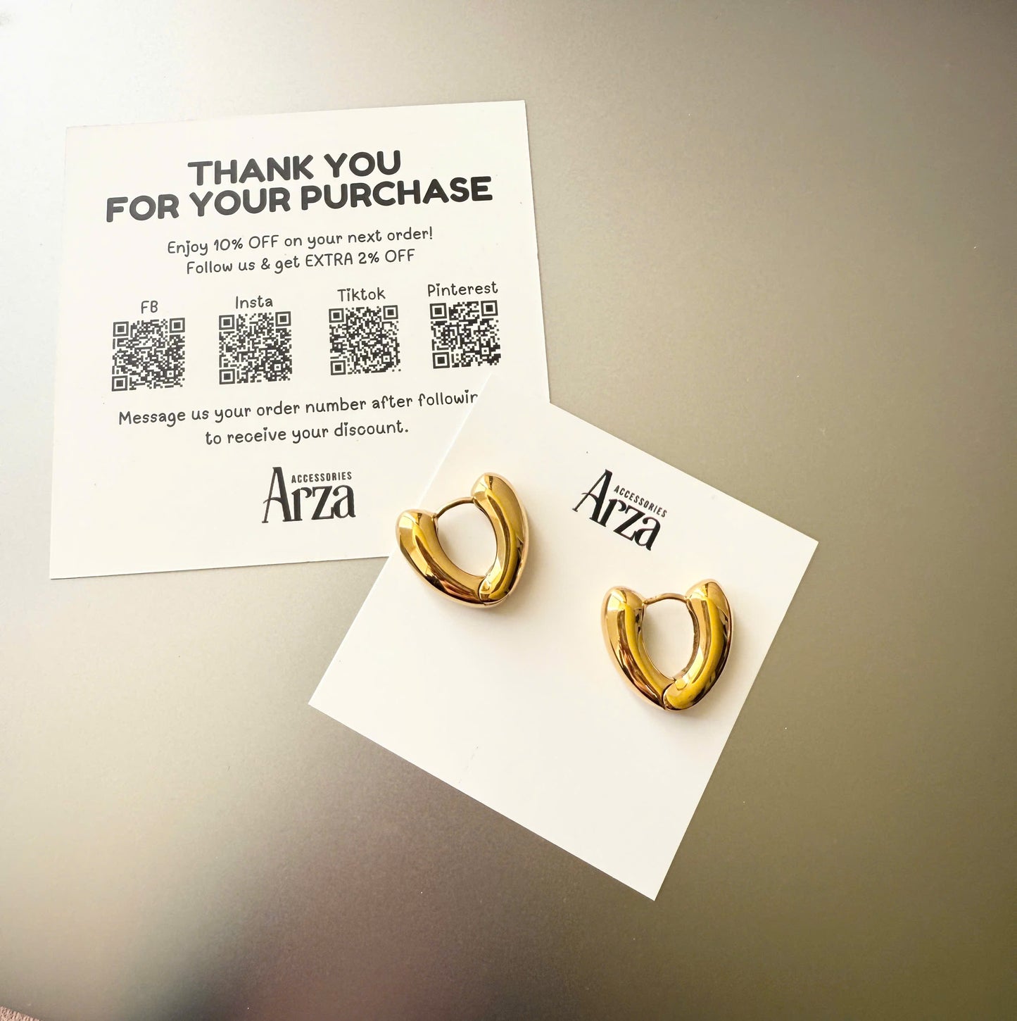 Gold Chunky Hoop Earrings for Women | 1.8cm Lightweight Statement – Arza AU