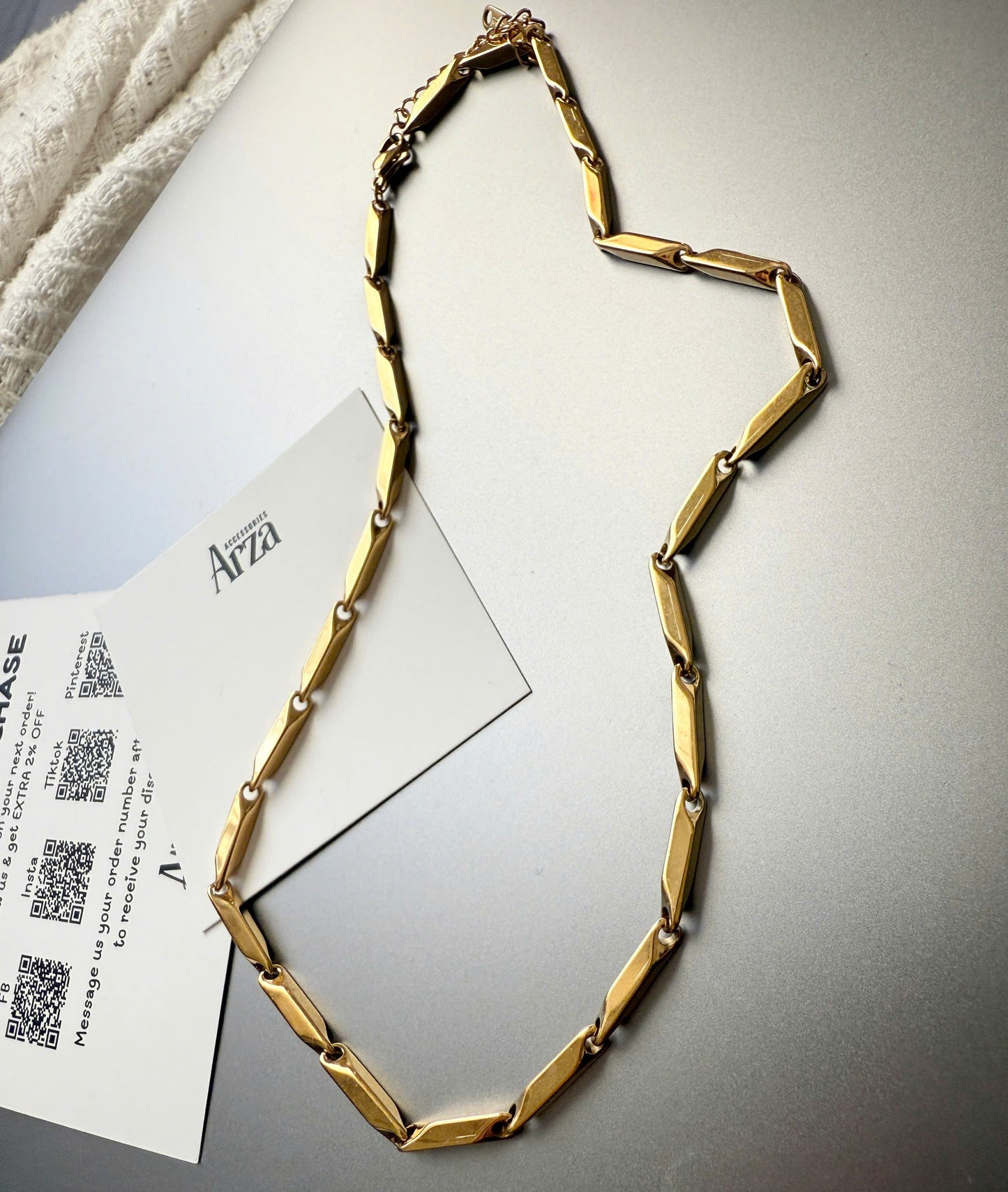 Affordable Necklaces for Women | Gold Simple & Stylish Adjustable Size | Everyday Wear | Arza Accessories