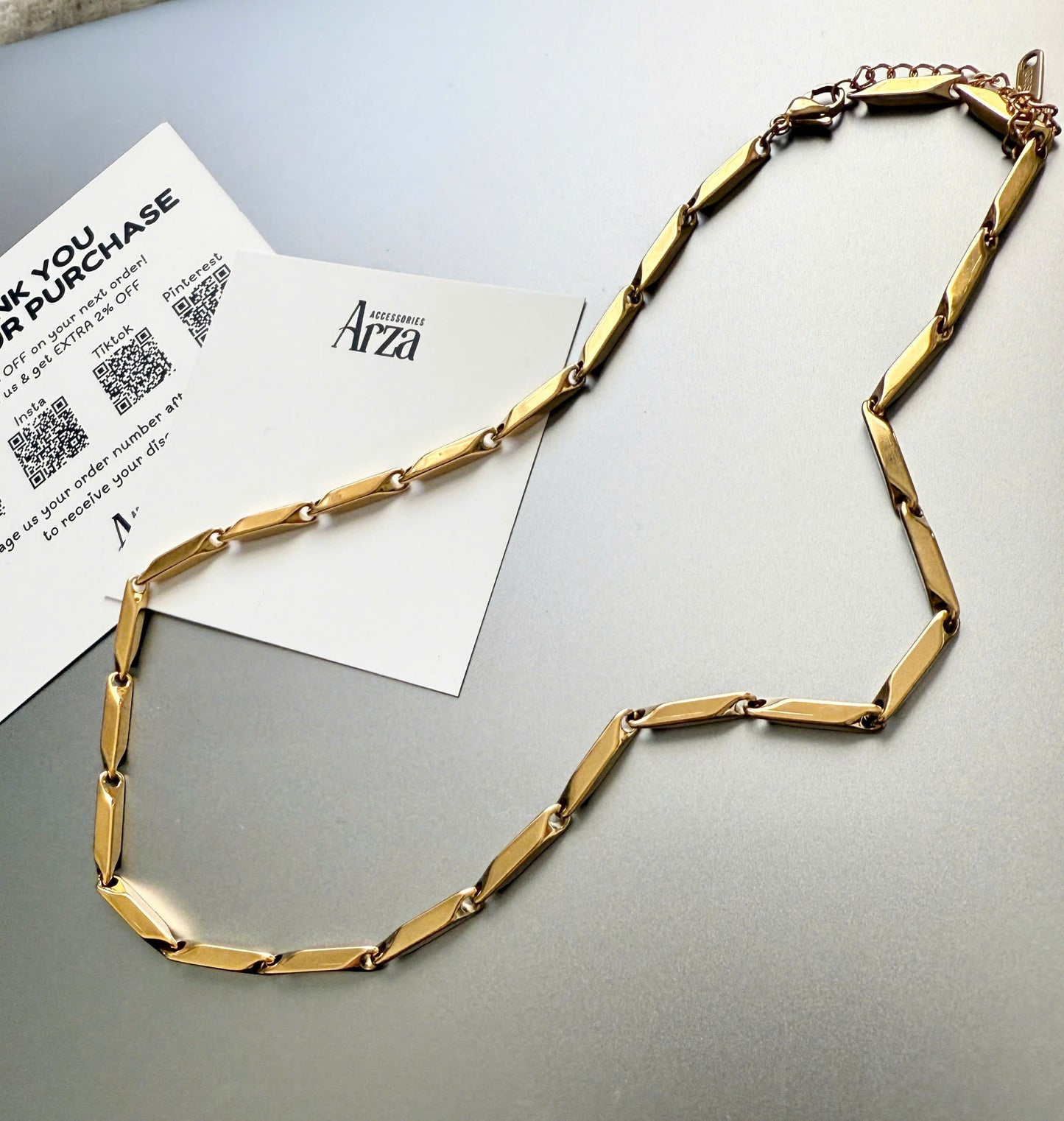 Affordable Necklaces for Women | Gold Simple & Stylish Adjustable Size | Everyday Wear | Arza Accessories