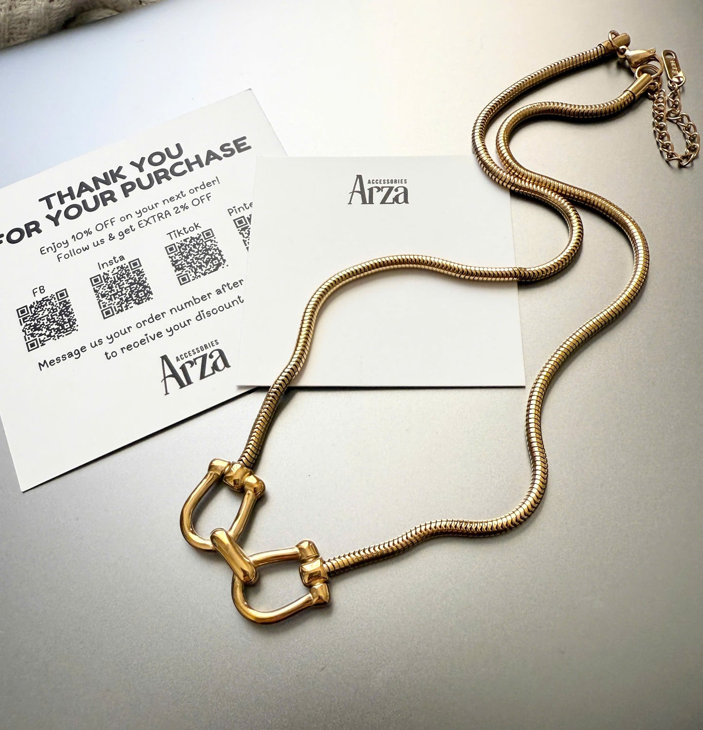 Trendy Stainless Steel Chain Necklace for Women & Men – Minimalist Everyday & Party Wear _ Arza Accessories