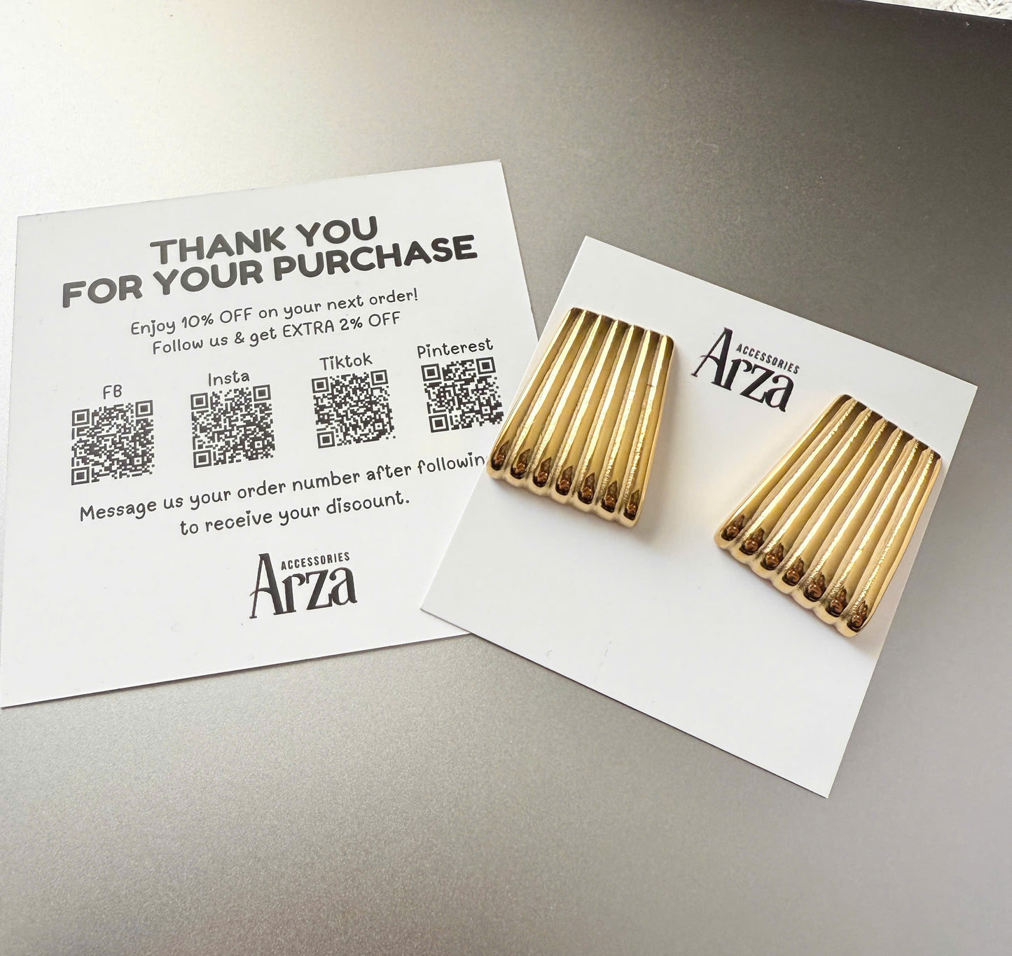 Gold & Silver Tone Trendy Party Earrings for Women - Two-Tone Stainless Steel Statement Jewelry, Lightweight 13.63g Hypoallergenic Glamorous Evening Wear _ Arza Accessories