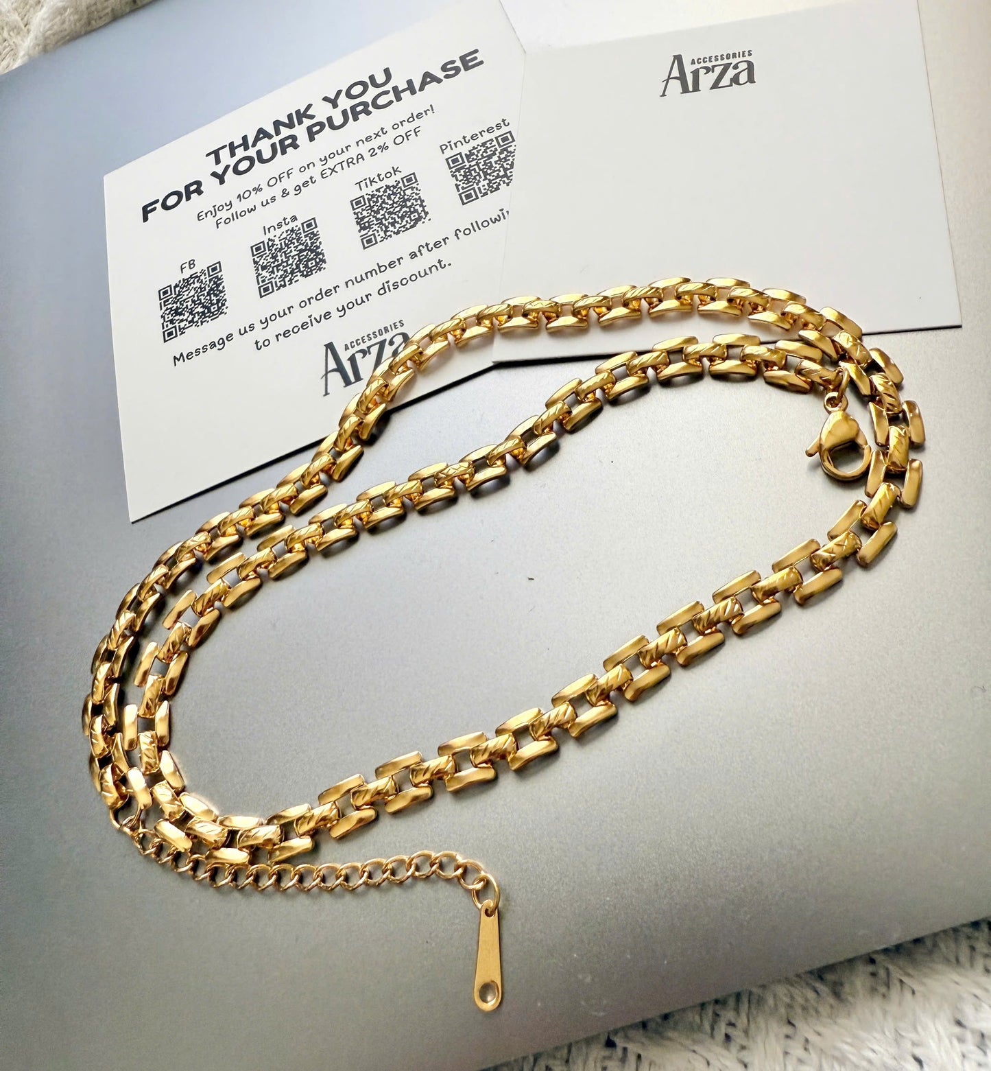 Minimalist Necklaces & Bracelet for Women | Gold Thin Lightweight Chain | Everyday & Party Wear | Arza Accessories