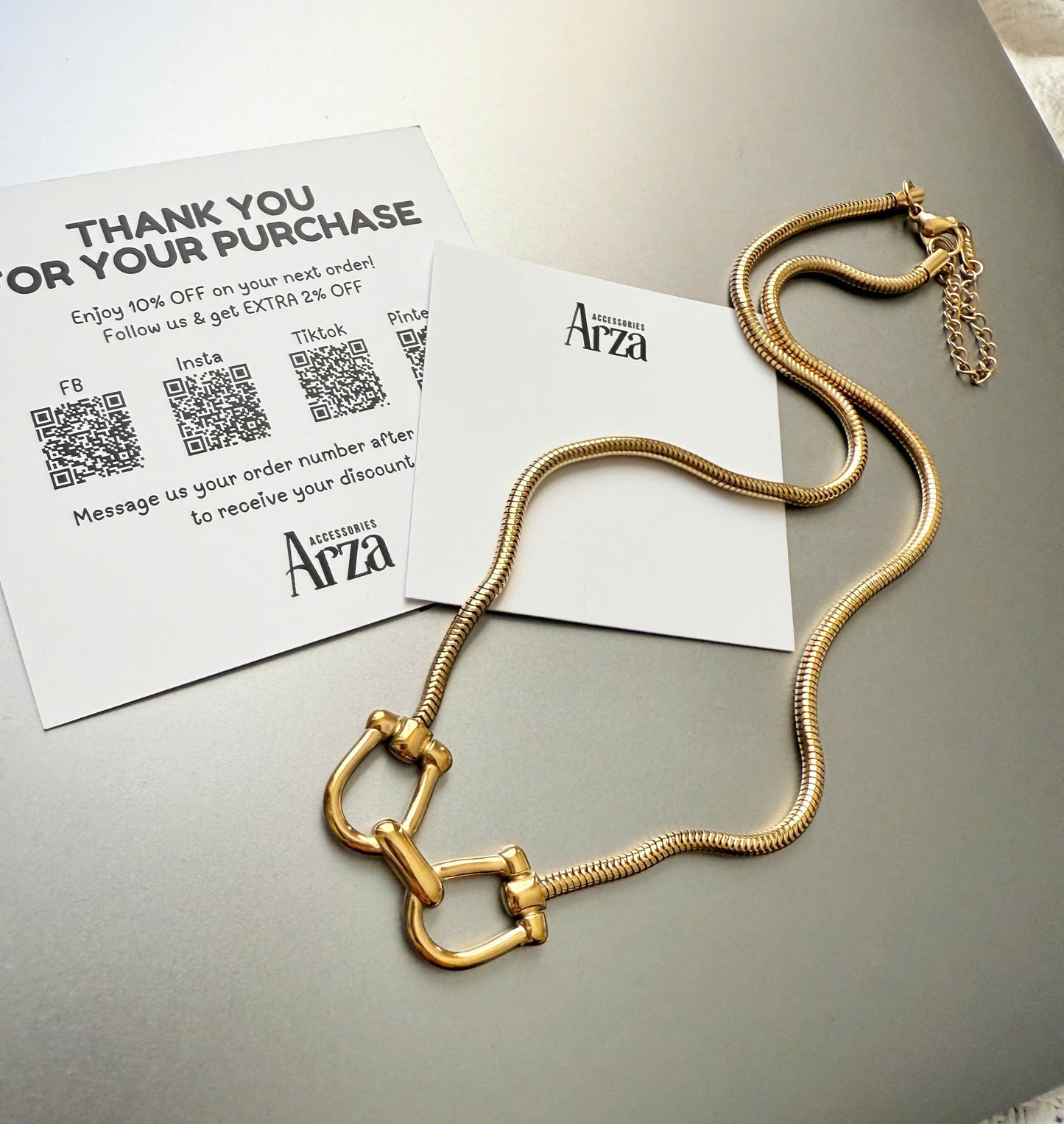 Trendy Stainless Steel Chain Necklace for Women & Men – Minimalist Everyday & Party Wear _ Arza Accessories