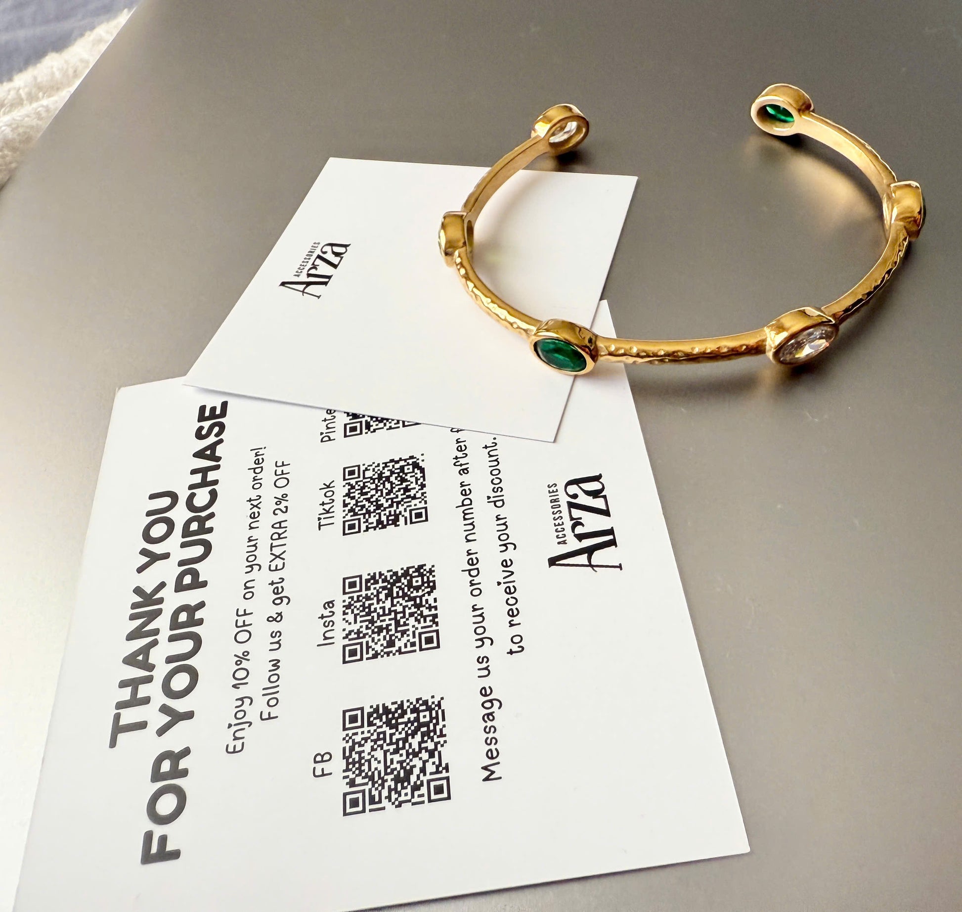 Adjustable stainless steel bracelet for women and men - hypoallergenic, waterproof minimalist jewelry with 5.98cm inner diameter | Arza Accessories 26