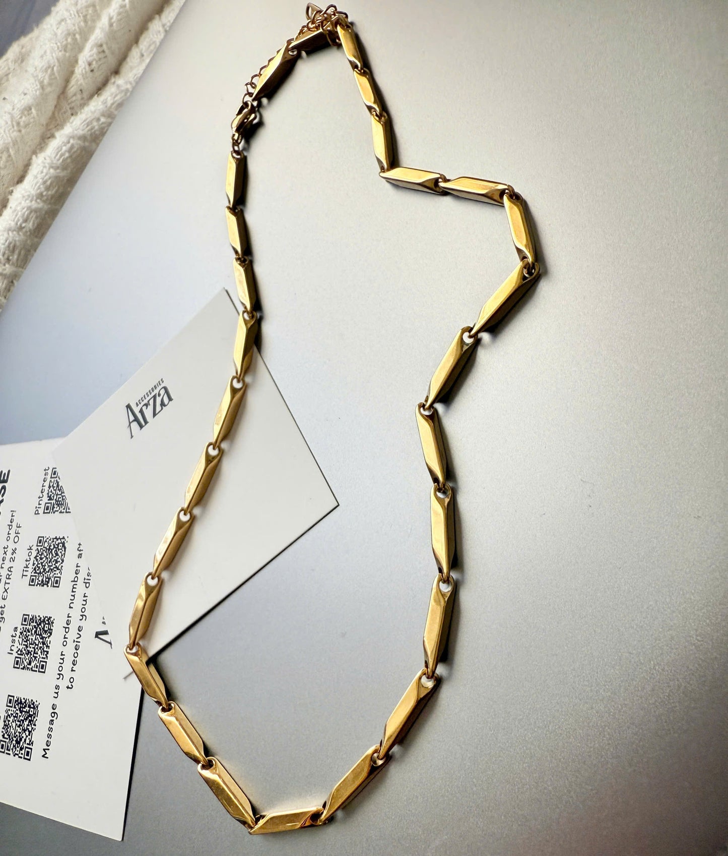 Affordable Necklaces for Women | Gold Simple & Stylish Adjustable Size | Everyday Wear | Arza Accessories