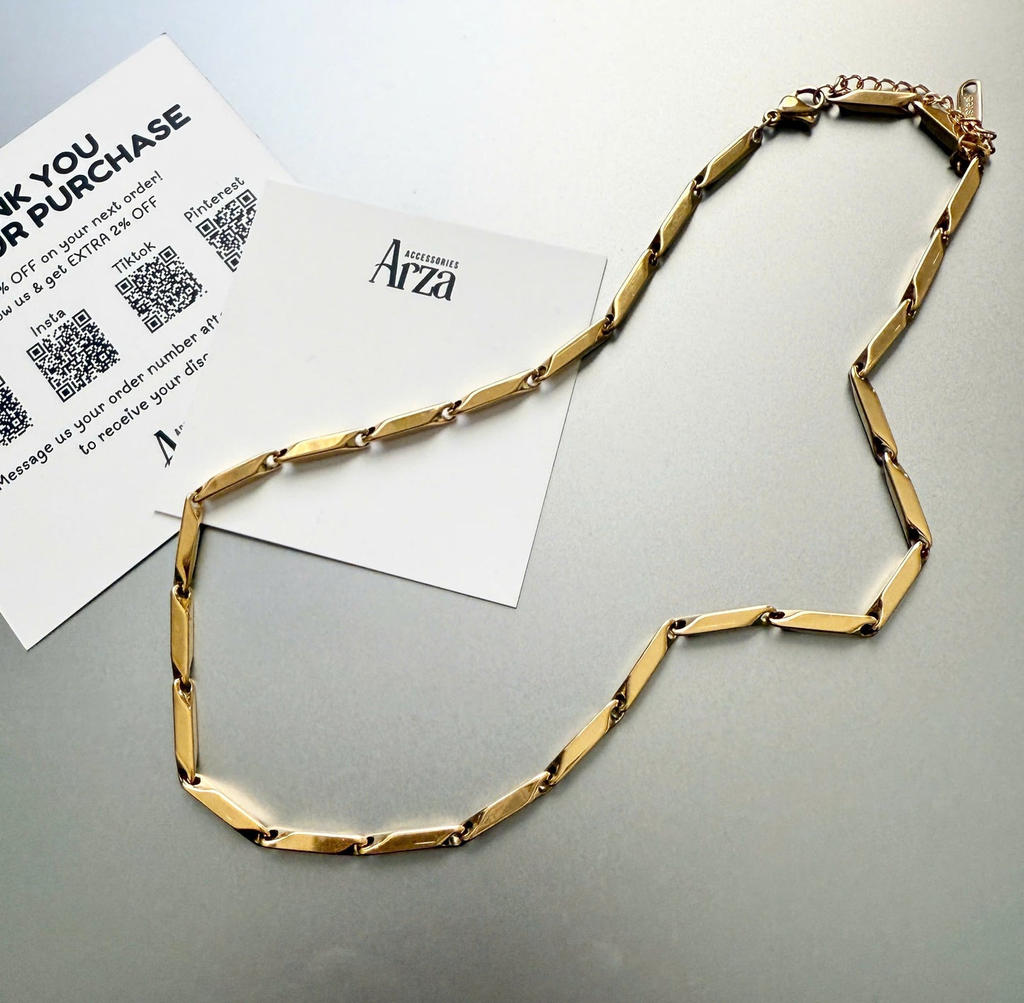 Affordable Necklaces for Women | Gold Simple & Stylish Adjustable Size | Everyday Wear | Arza Accessories