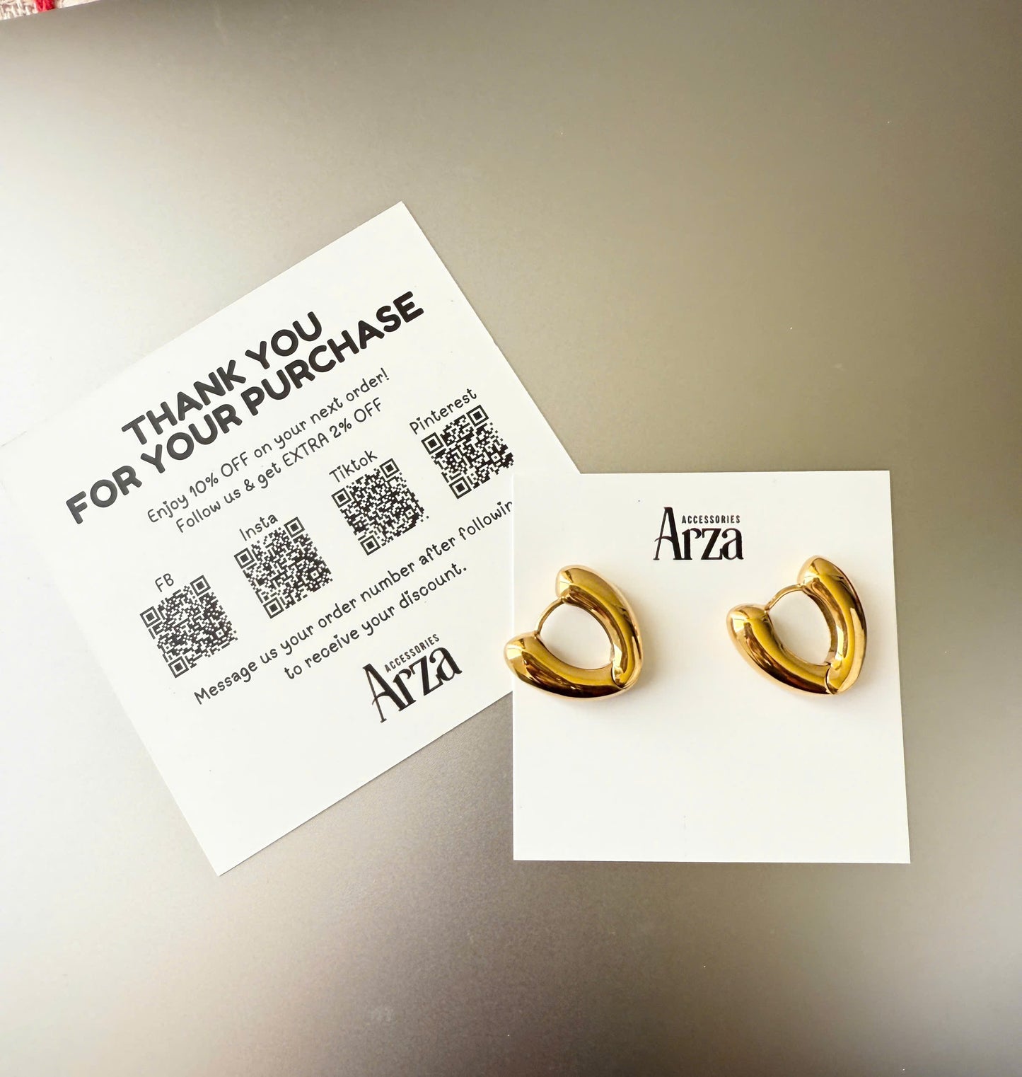Gold Chunky Hoop Earrings for Women | 1.8cm Lightweight Statement – Arza AU