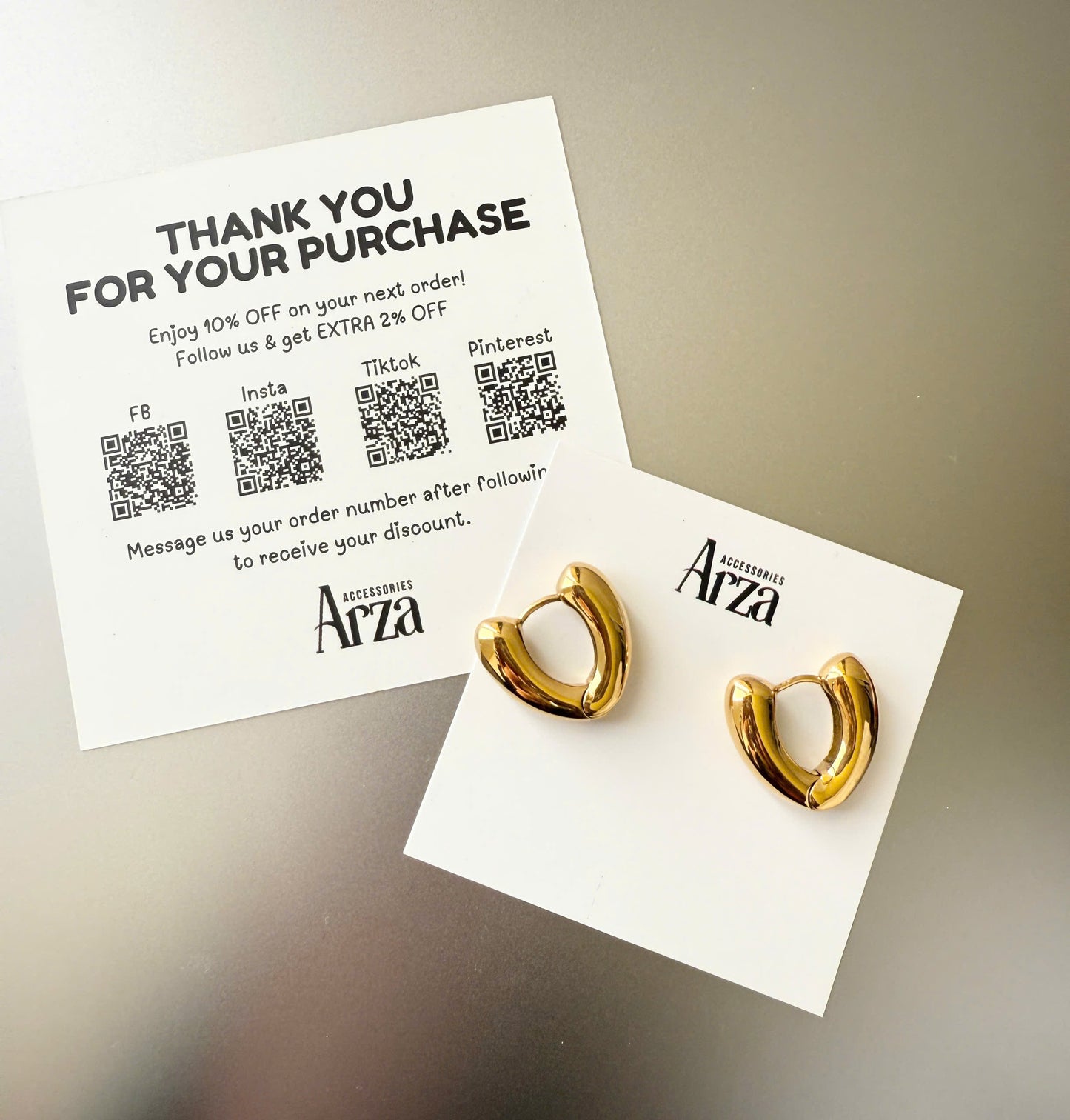 Gold Chunky Hoop Earrings for Women | 1.8cm Lightweight Statement – Arza AU