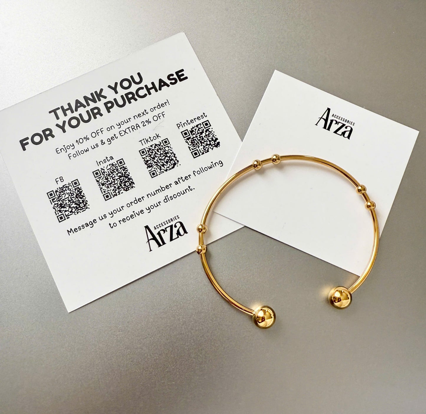 Minimalist Gold Bracelets for Women – Adjustable Size for Layering | Arza Accessories