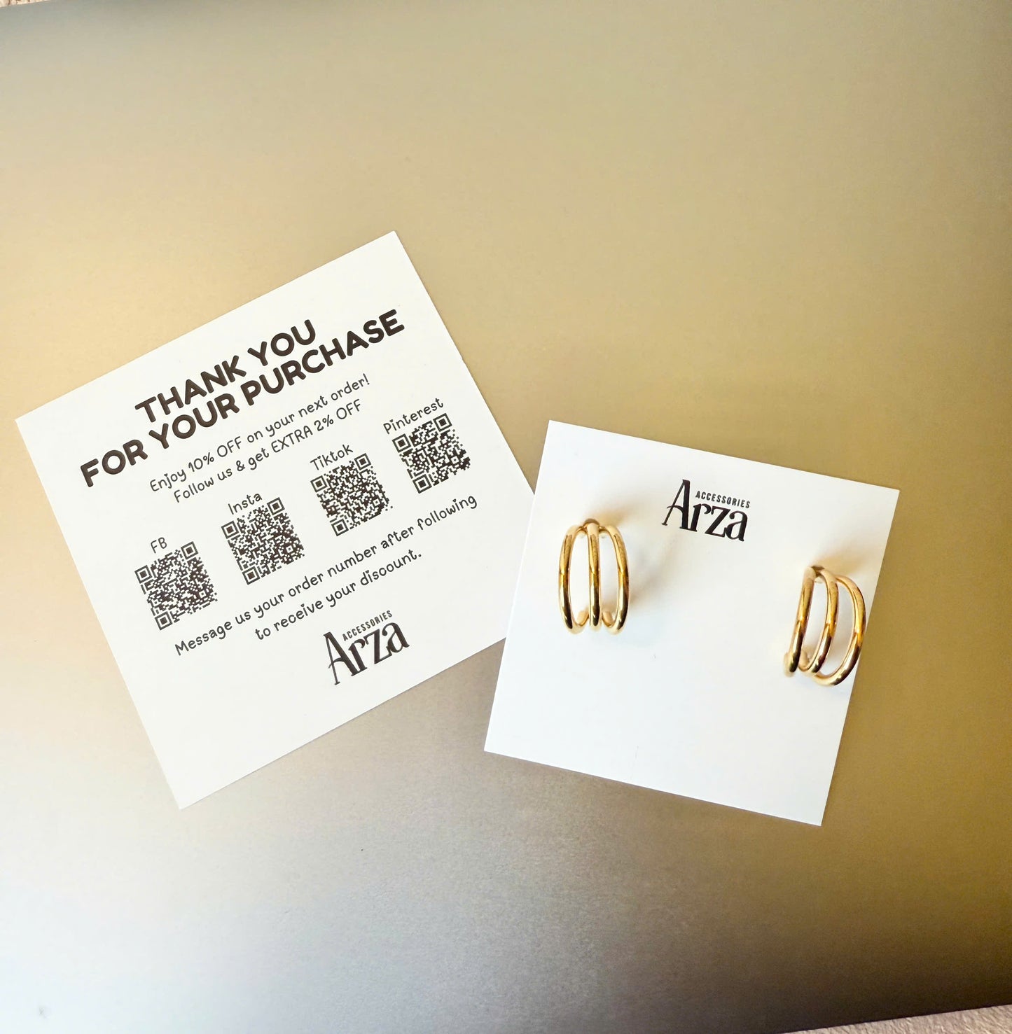 Hypoallergenic Gold Lightweight Earrings for Women | Simple Everyday Wear & Party Jewelry | Arza Accessories