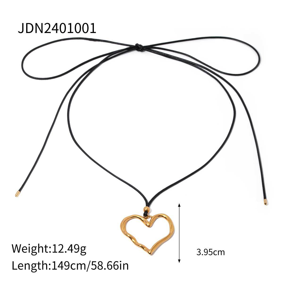 Gold choker necklace with 3.95cm minimalist pendant showing adjustable 149cm length and 12.49g design 2