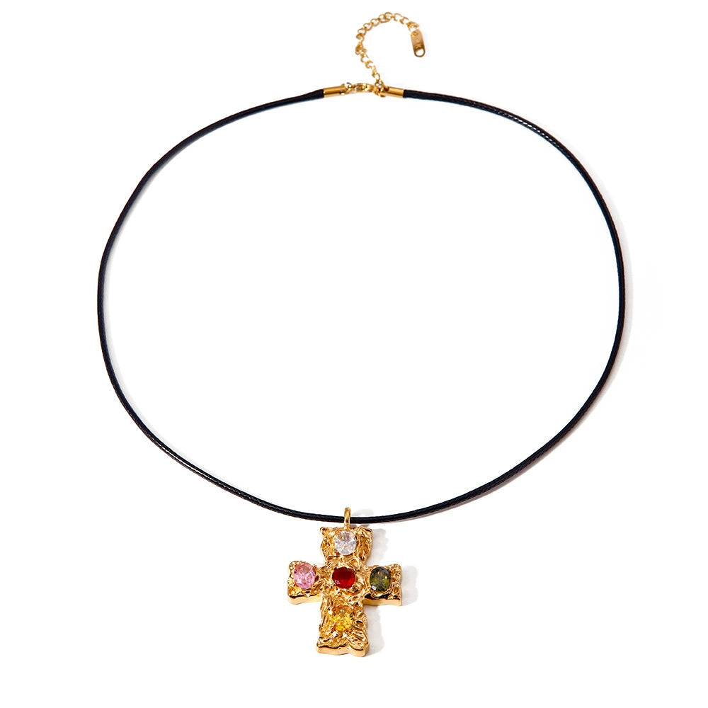 Gold choker necklace with 3.95cm minimalist pendant showing adjustable 149cm length and 12.49g design 3