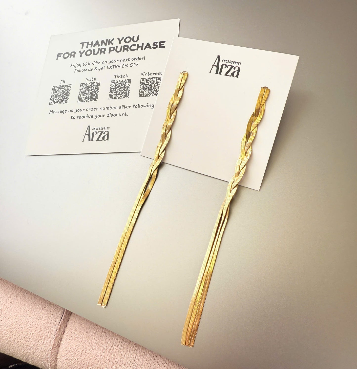 Gold Tone Delicate Threader Earrings for Women - Ultra Lightweight 2.15g Stainless Steel Everyday Jewelry, Waterproof & Hypoallergenic Elegant Gift | Arza Accessories