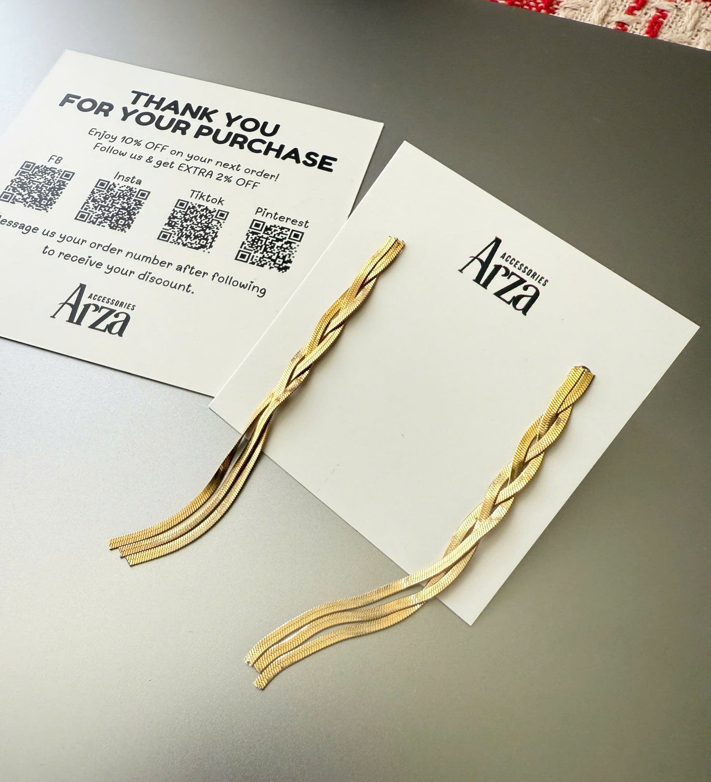 Gold Tone Delicate Threader Earrings for Women - Ultra Lightweight 2.15g Stainless Steel Everyday Jewelry, Waterproof & Hypoallergenic Elegant Gift | Arza Accessories