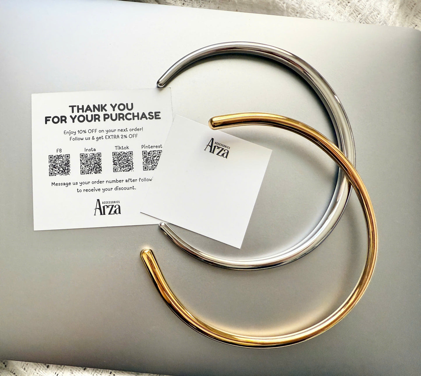 Adjustable Gold & Silver Tone Choker Necklace for Women - Affordable Stainless Steel Everyday & Party Jewelry, Lightweight 84.92g Waterproof & Hypoallergenic | Arza Accessories