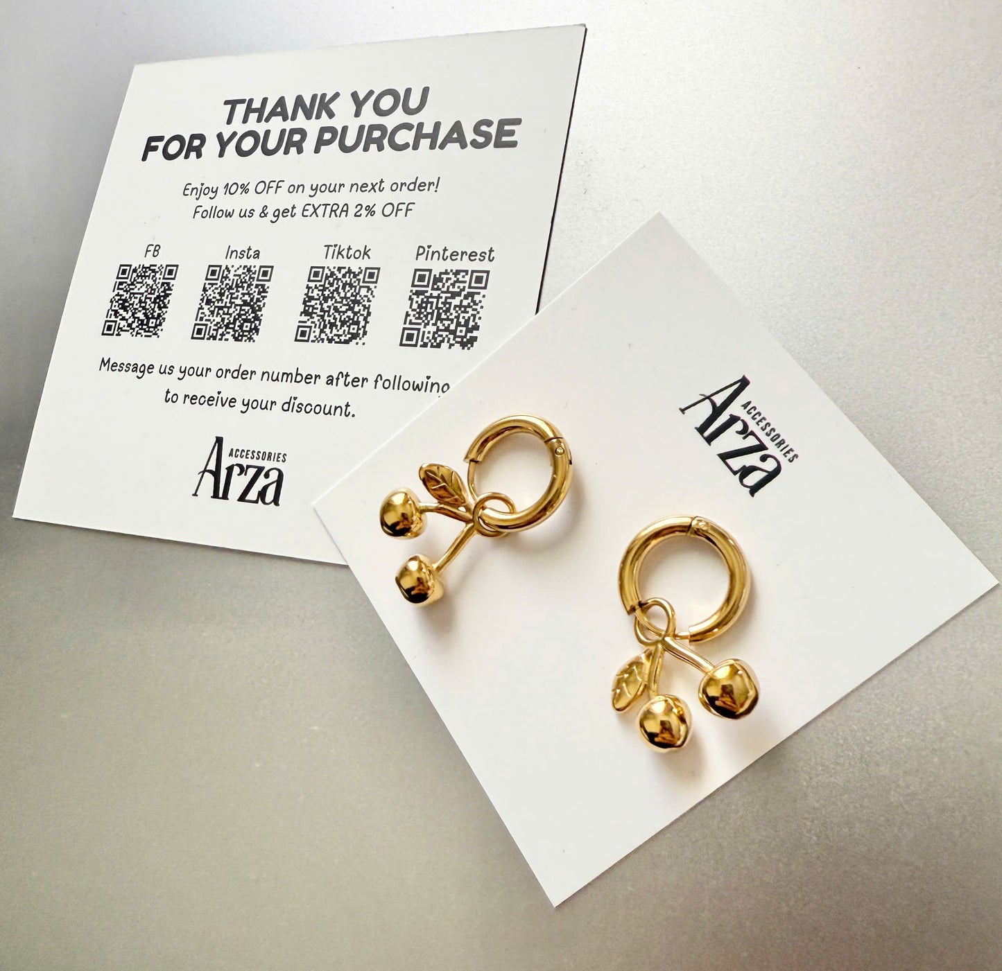 Gold & Silver Tone Affordable Dangle Earrings for Women - Two-Tone Stainless Steel Everyday Jewelry, Lightweight 7.53g Waterproof & Hypoallergenic Gift _ Arza Accessories