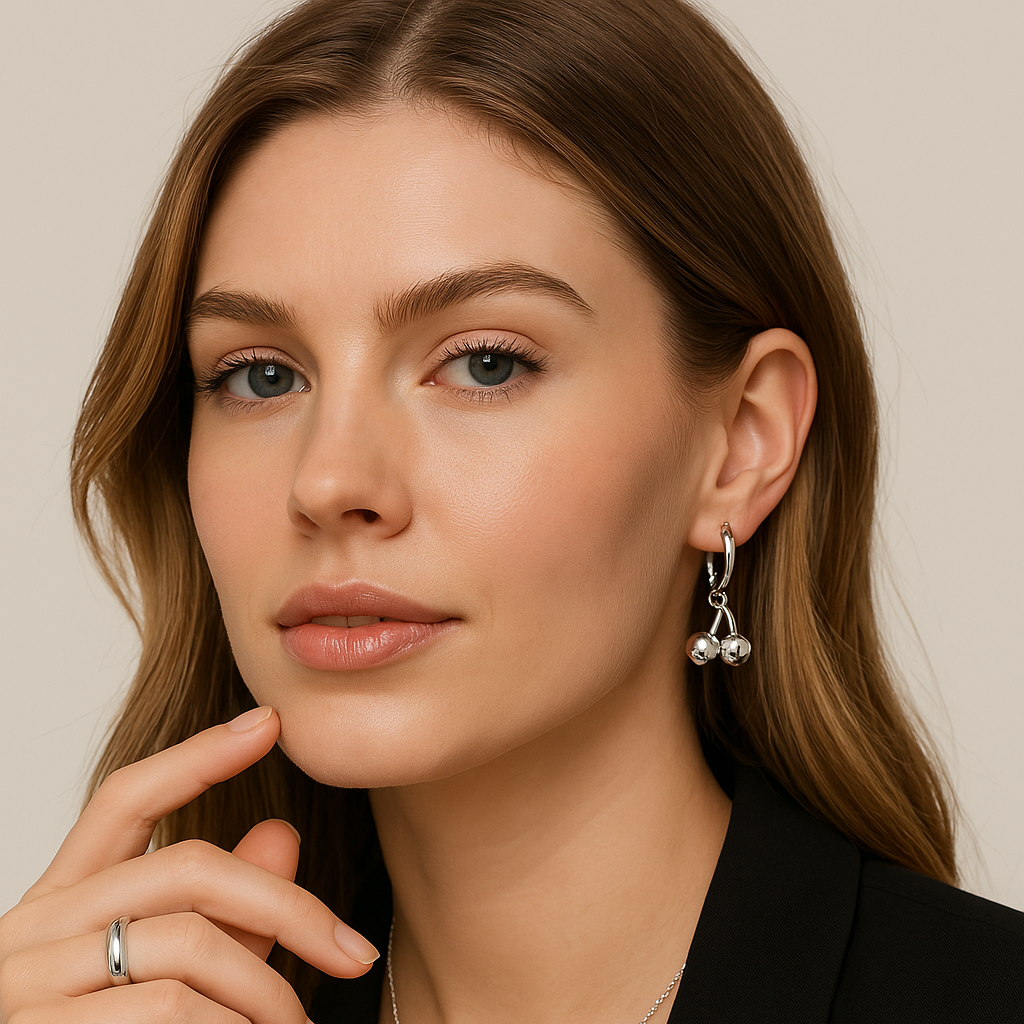Gold and silver-tone dangle earrings (2.88cm) - affordable two-tone stainless steel jewelry for women 1