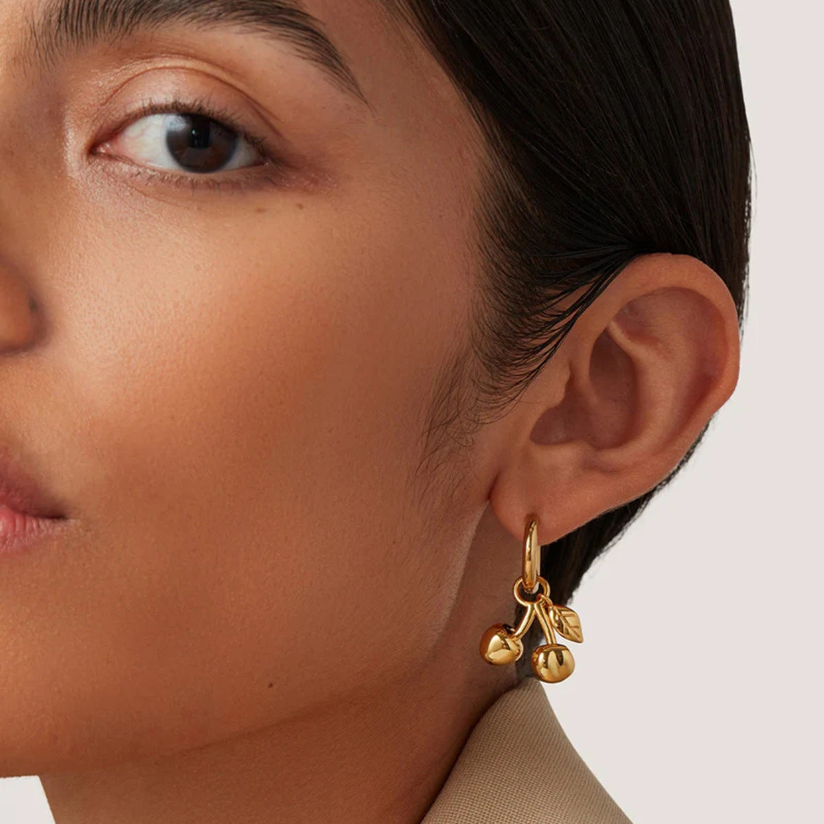 Gold and silver-tone dangle earrings (2.88cm) - affordable two-tone stainless steel jewelry for women 13