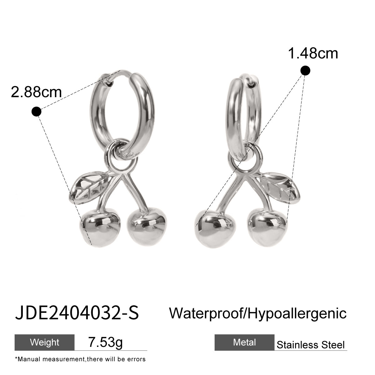 Gold and silver-tone dangle earrings (2.88cm) - affordable two-tone stainless steel jewelry for women 14