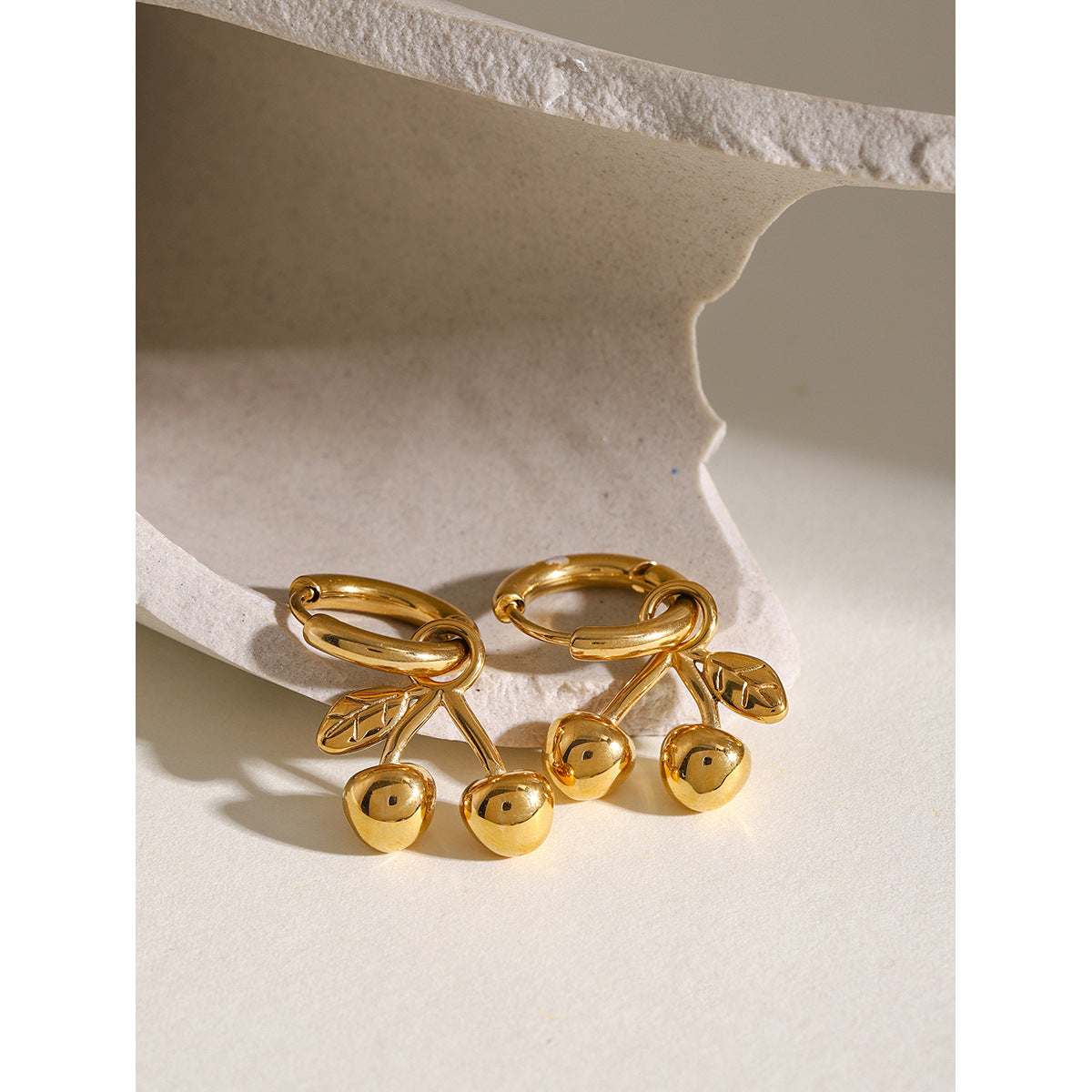 Gold and silver-tone dangle earrings (2.88cm) - affordable two-tone stainless steel jewelry for women 15