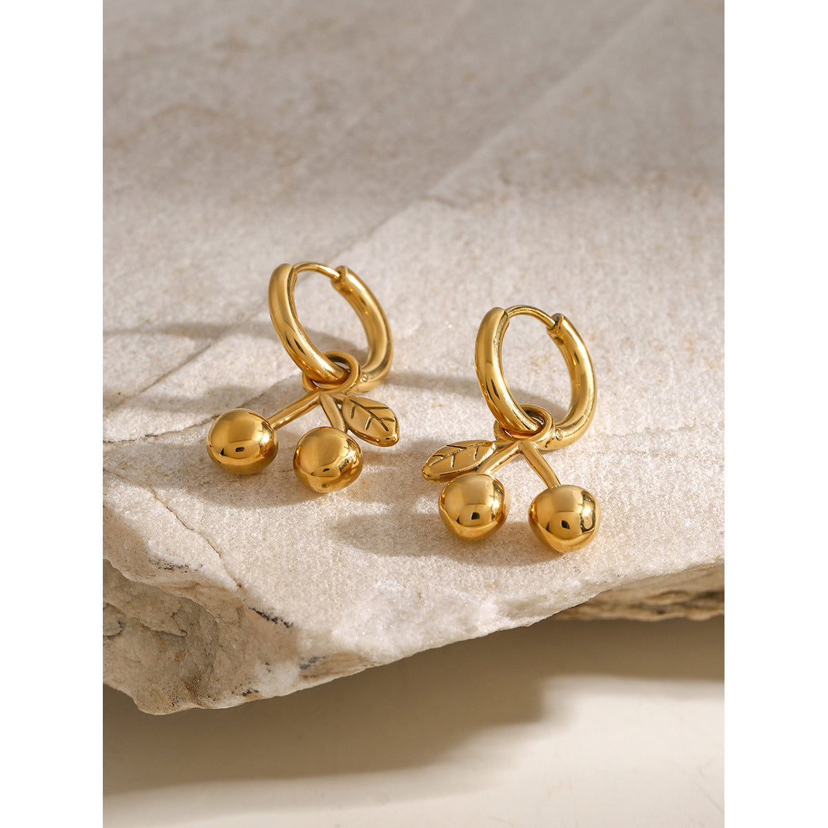 Gold and silver-tone dangle earrings (2.88cm) - affordable two-tone stainless steel jewelry for women 16