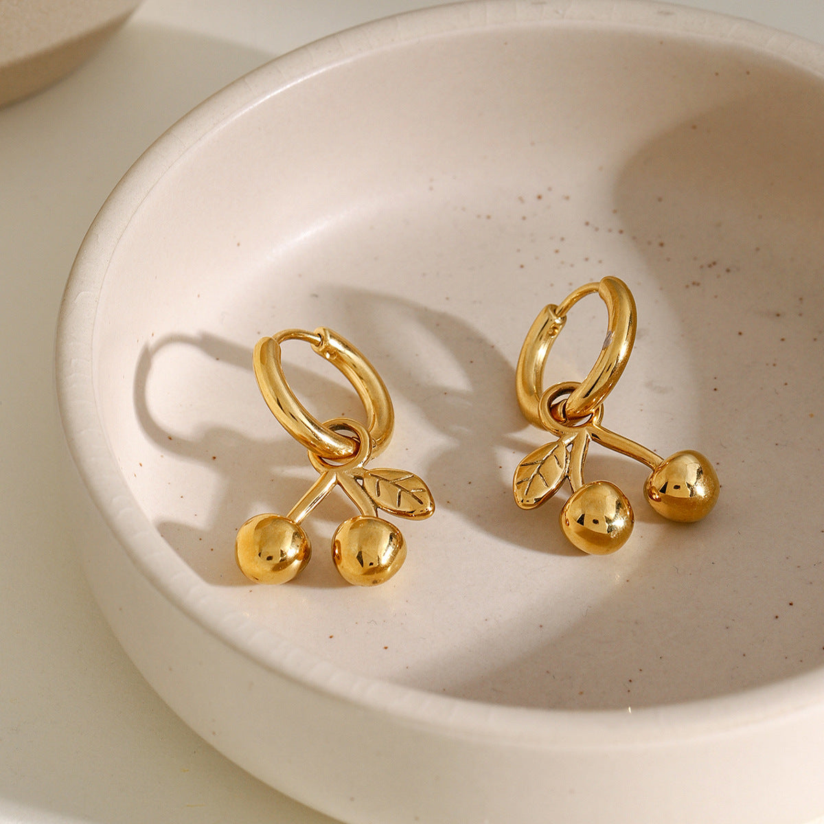 Gold and silver-tone dangle earrings (2.88cm) - affordable two-tone stainless steel jewelry for women 6