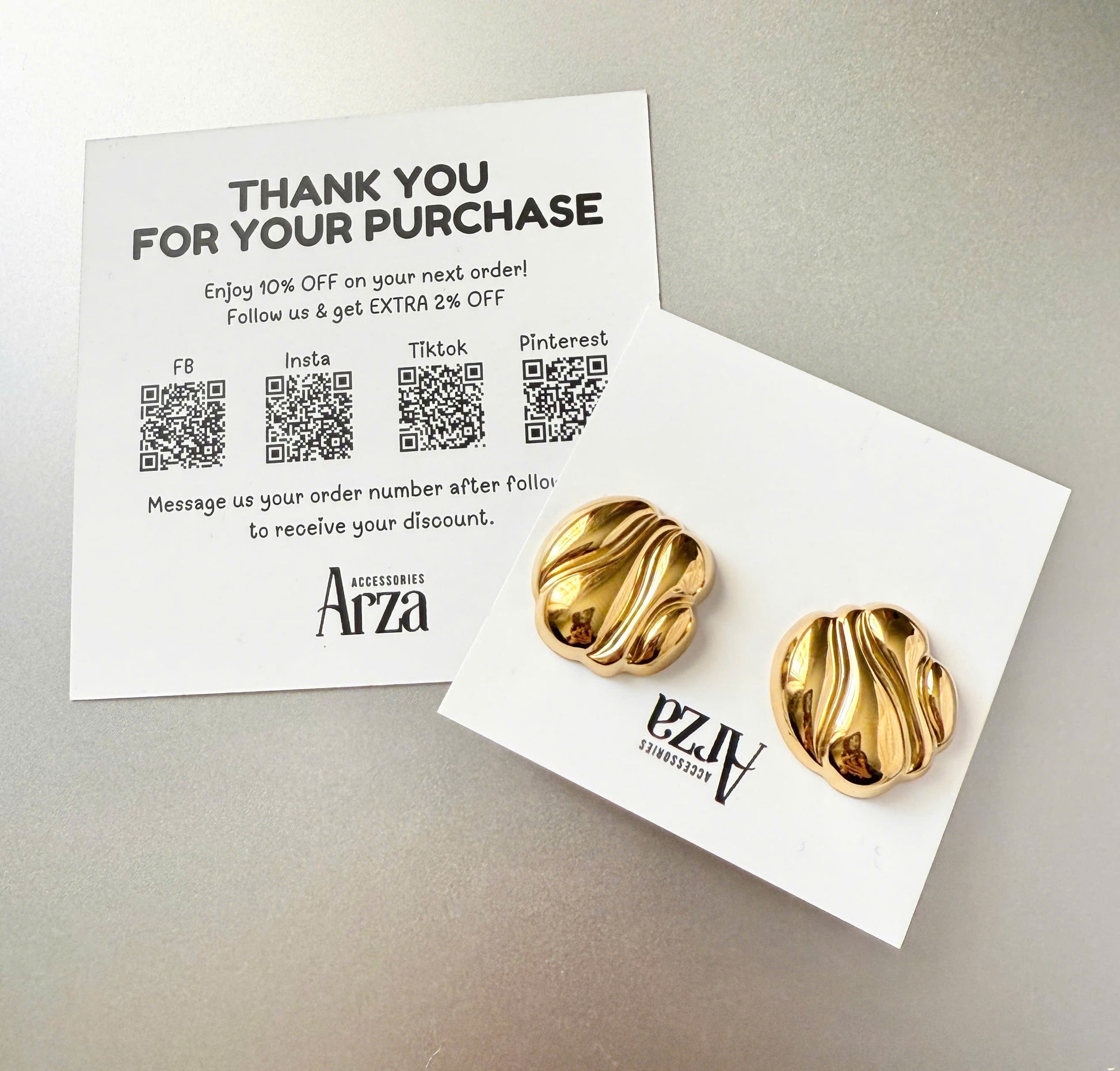Gold-tone slim stainless steel huggie earrings, 2.2cm diameter, minimalist everyday hoops 12