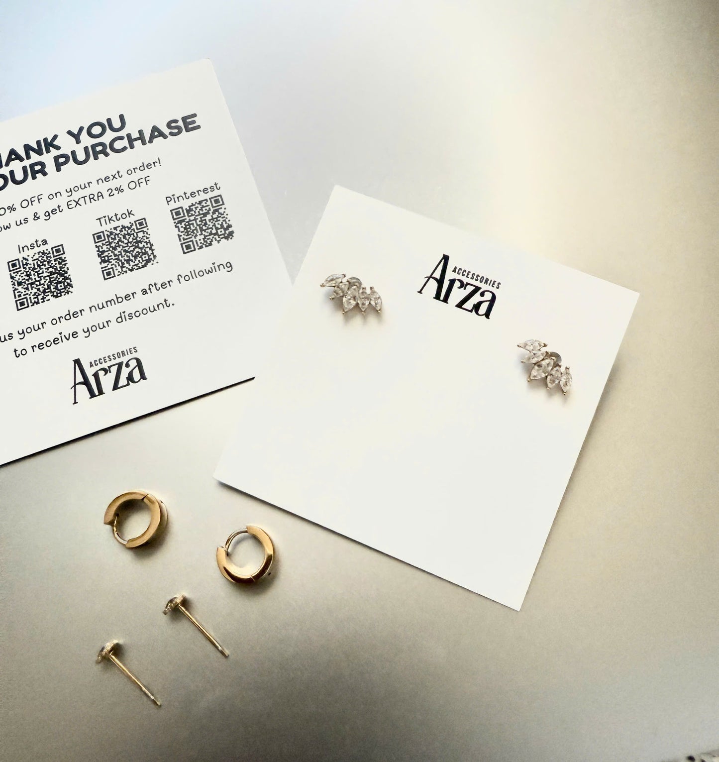Minimalist waterproof stainless steel stud earrings for women – hypoallergenic, lightweight (3.8g), and perfect for everyday wear | Arza Accessories-8
